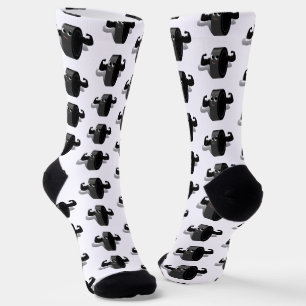 Muskeln auf Eishockeypuck Socken