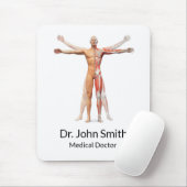 Muskeln des menschlichen Körpers Mousepad (Mit Mouse)