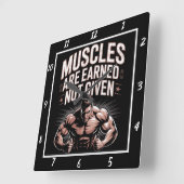 Muskeln, die nicht mit Fitness behandelt werden Quadratische Wanduhr (Winkel)