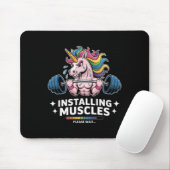 Muskeln, die Unicorn-Gewichtsheben Mousepad (Mit Mouse)