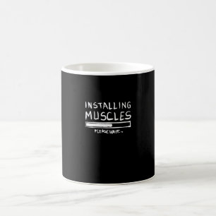 Muskeln installieren kaffeetasse