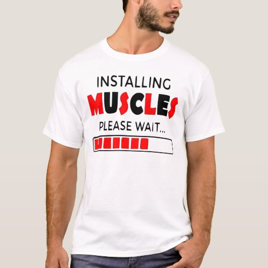 Muskeln installieren T-Shirt (Vorderseite)