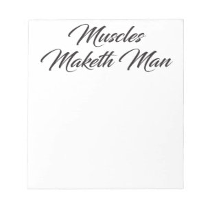 Muskeln machen Menschen - Workout Inspiration Notizblock