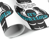 Muskeln, so stark es ist lächerlich lustig geschenkpapier (Rolleneckpunkt)