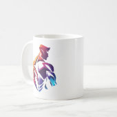 Muskeln und Farben Kaffeetasse (Vorderseite Links)