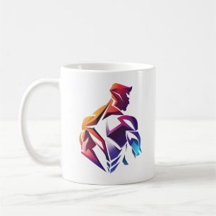 Muskeln und Farben Kaffeetasse