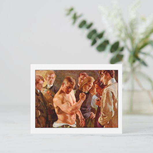 Muskeln von Osmar Schindler Postkarte (Stehend Vorderseite)