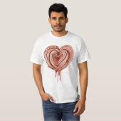 Muskelpumpe (Herz) zeichnend T-Shirt (Vorne ganz)