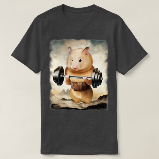 Muskeltraining des Hamsters Gewichtszunahme T - Sh T-Shirt (Design vorne)