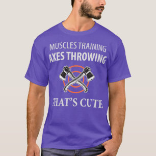 Muskeltrainingsäxte werfen diese niedlich T-Shirt