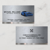 Muskelwagen | Auto Garage Shop Visitenkarte (Vorne/Hinten)