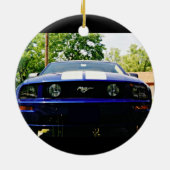 Muskelwagen - blaue Ornamente (Hinten)