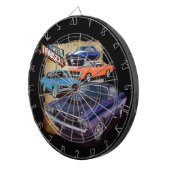 Muskelwagen Dartscheibe (Vorderseite rechts)