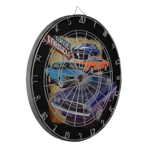 Muskelwagen Dartscheibe (Vorderseite Links)