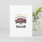 Muskelwagen Einladung (Stehend Vorderseite)