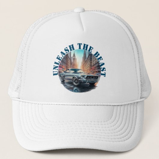 Muskelwagen entfesseln die Bestie Truckerkappe (Vorderseite)