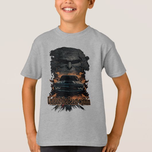 Muskelwagen, entfesseln Sie die Bestie T-Shirt (Vorderseite)