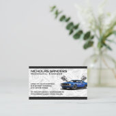 Muskelwagen | Muster für Auto Visitenkarte (Stehend Vorderseite)