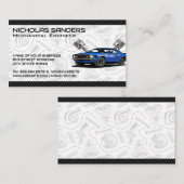 Muskelwagen | Muster für Auto Visitenkarte (Vorne/Hinten)