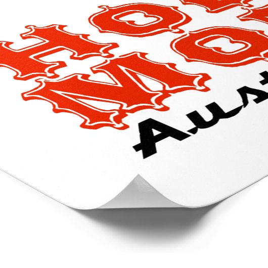 Muskelwagen Poster (Ecke)