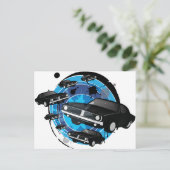 Muskelwagen Postkarte (Stehend Vorderseite)