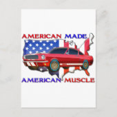 Muskelwagen Postkarte (Vorderseite)