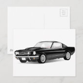 Muskelwagen Postkarte (Vorne/Hinten)