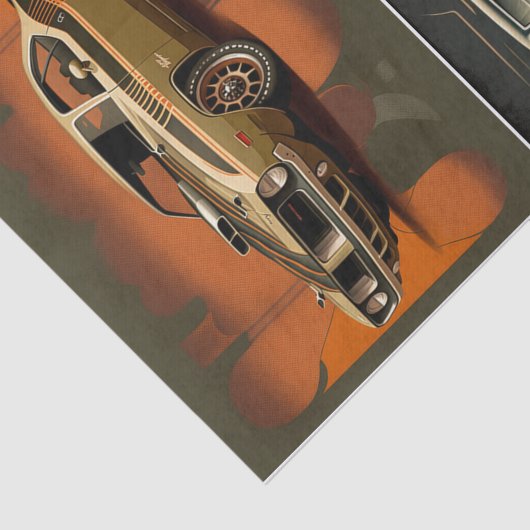 Muskelwagen Seidenpapier (Ausschnitt)