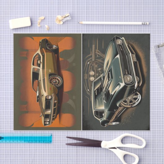 Muskelwagen Seidenpapier (Handwerk)