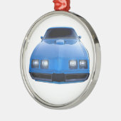 Muskelwagen Silbernes Ornament (Links)