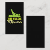 MuskelWhisperer - Massage-körperlicher Visitenkarte (Vorne/Hinten)