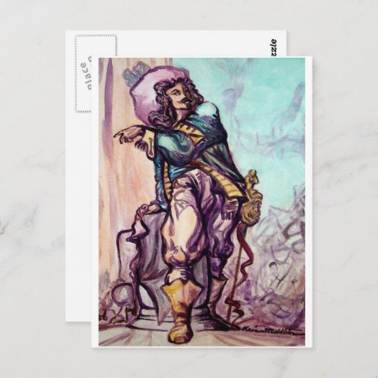Musketeer Postkarte (Vorne/Hinten)