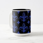 Musketeer Schwerter Blue Coffee Tasse (Vorderseite Links)
