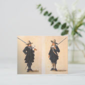 Musketeers Postkarte (Stehend Vorderseite)
