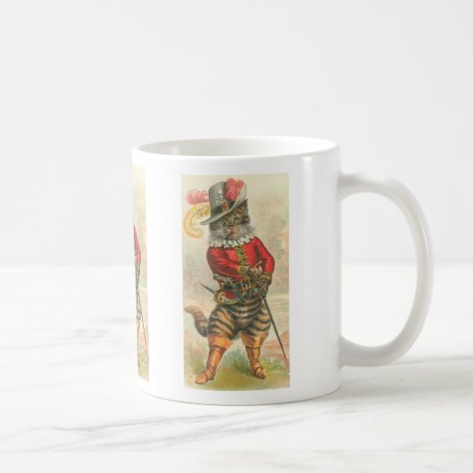 Musketier-Katzen-Tasse Kaffeetasse (Rechts)
