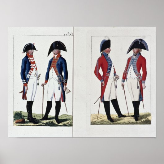 Musketiere und Beamte, 1800 Poster (Vorne)