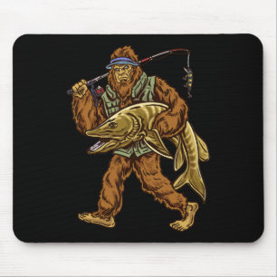 Muskie-Angeln Bigfoot Musky-Jagd Angler 1 Mousepad