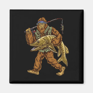 Muskie-Angeln Bigfoot Musky-Jagd Angler Magnet