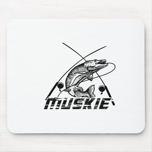 Muskie-Angeln  Mousepad (Vorne)