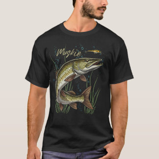 Muskie-Angeln Muskellunge Musky Fischer T-Shirt