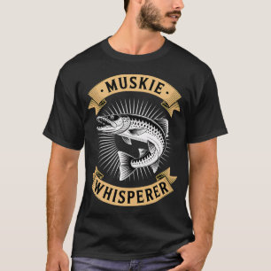 Muskie-Angler-Geschenke für Männer Fisch Angler Zi T-Shirt