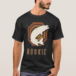 Muskie Fisch Vintage Retro Klassiker Tierliebe T-Shirt