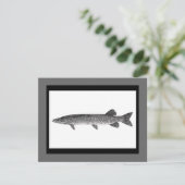 Muskie-Fischerei Einladung (Stehend Vorderseite)