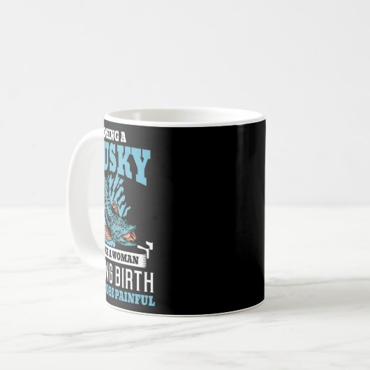 Muskie Fishing Mukellunge Musky Kaffeetasse (Vorderseite Links)