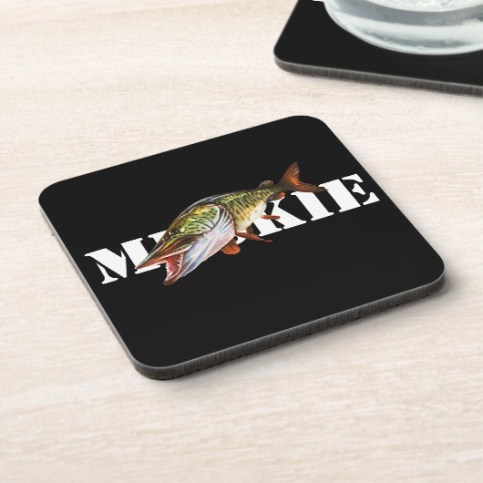 Muskie Getränkeuntersetzer (Linke Seite)