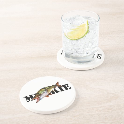 Muskie Getränkeuntersetzer (Seite)