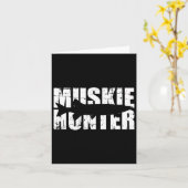 Muskie Hunter Fischen Karte (Gelbe Blume)