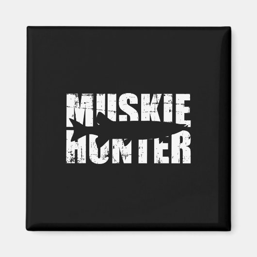 Muskie Hunter Fischen Magnet (Vorne)