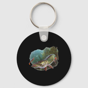 Muskie Hunter Musky Fisherman Fly Fishing Lure Nov Schlüsselanhänger