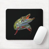 Muskie Jäger Musky Angler Köder Fly Fishing Nov Mousepad (Mit Mouse)